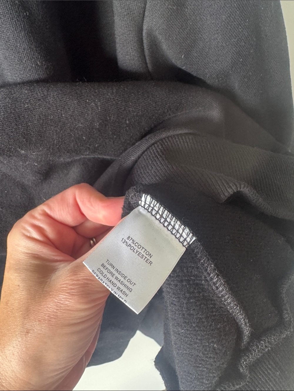 White Fox Boutique Black Half-Zip Sweatshirt - Picture 5 of 5